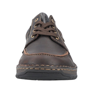 Rieker 05100-25 Brown Mens Casual Comfort Lace Up Shoes