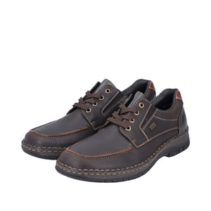 Rieker 05100-25 Brown Mens Casual Comfort Lace Up Shoes