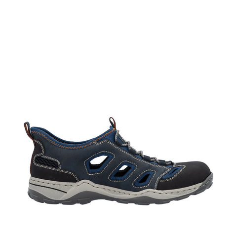 Rieker 08078-14 Schwarz Midnight Mens Ready2Go Slip On Shoes