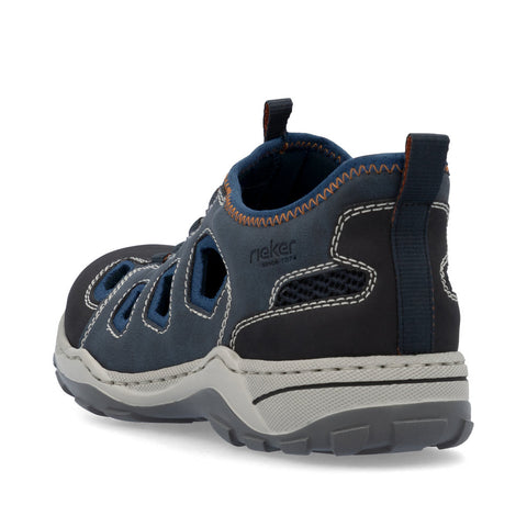 Rieker 08078-14 Schwarz Midnight Mens Ready2Go Slip On Shoes