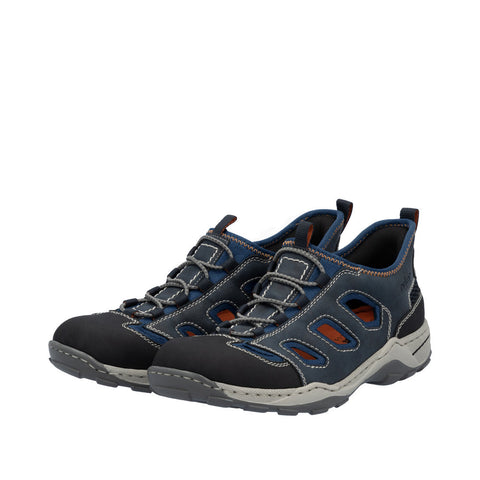 Rieker 08078-14 Schwarz Midnight Mens Ready2Go Slip On Shoes