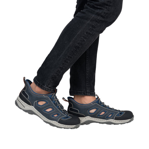Rieker 08078-14 Schwarz Midnight Mens Ready2Go Slip On Shoes