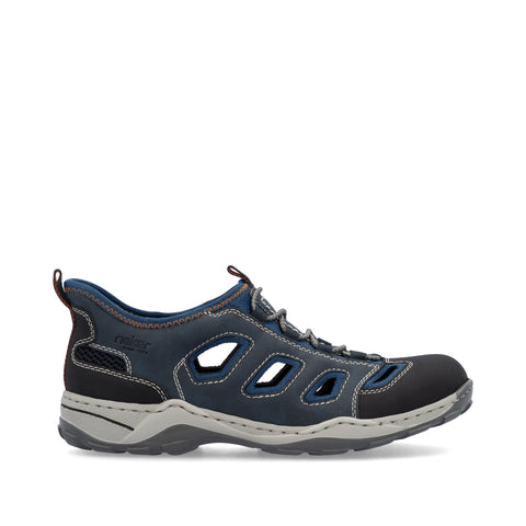 Rieker 08078-14 Schwarz Midnight Mens Ready2Go Slip On Shoes