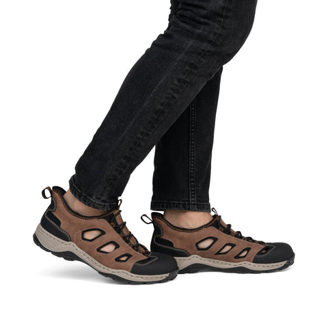 Rieker 08078-24 Schwarz Black Mens Ready2Go Slip On Shoes