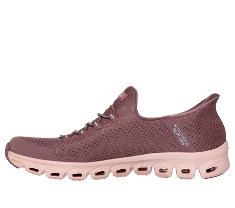 Skechers Slip - Ins 104557/BURG Burgundy Glide - Step - Vibey Womens Casual Comfort Hands Free Slip On Shoes