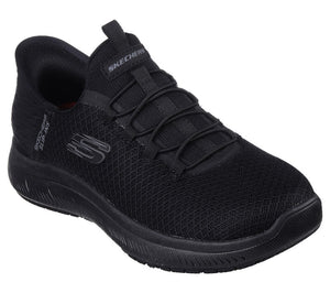 Skechers Slip Ins 108144EC/BBK Black Womens Summits Se-Enslee Elastic Lace Trainer