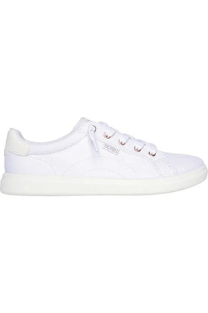Skechers 114453/WHT White Womens Bobs D Vine Slip On Tied Off laces Trainers