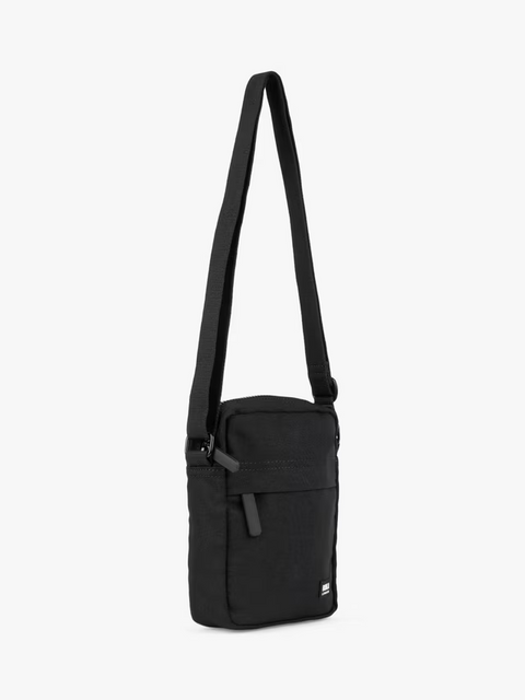 Roka Bond All Black Ash Recycled Canvas Crossbody Bag