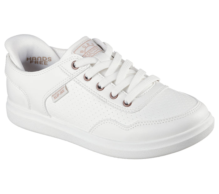 Skechers Slip-Ins 114825/WHT White BOBS D'Vine - So Flattered Womens Casual Comfort Hands Free Slip On Shoes Trainers
