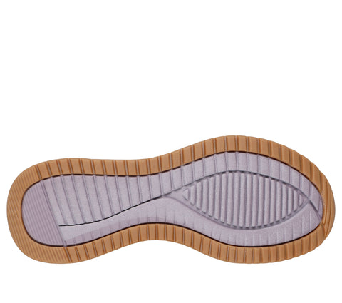 Skechers Slip - Ins 117624/PUR Purple Bobs Squad 4 - Staple Look Womens Casual Comfort Hands Free Slip On Shoes