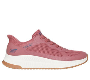 Skechers Slip - Ins 117624/ROS Rose BOBS Squad 4 - Staple Look Womens Casual Comfort Hands Free Slip On Shoes