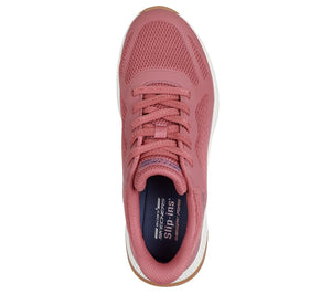 Skechers Slip - Ins 117624/ROS Rose BOBS Squad 4 - Staple Look Womens Casual Comfort Hands Free Slip On Shoes