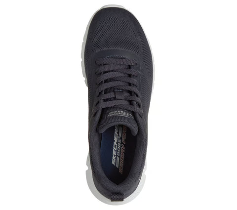 Skechers 117700/DKNV Dark Navy Bobs B Lite Womens Casual Comfort Lace Up Trainers