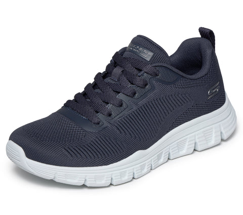 Skechers 117700/DKNV Dark Navy Bobs B Lite Womens Casual Comfort Lace Up Trainers