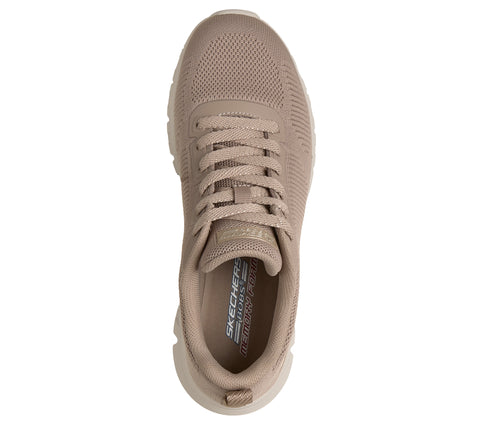 Skechers 117700/TPE Taupe Bobs B Lite Womens Casual Comfort Lace Up Trainers