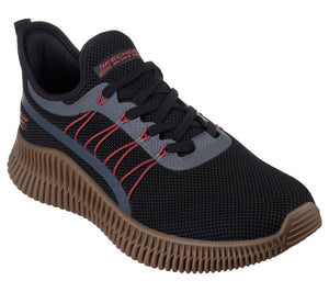 Skechers Mens Bob Geo 118171/BKMT Black Multi Comfort Trainer