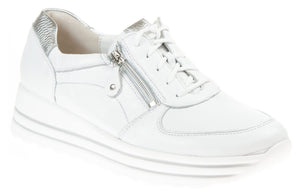 Waldlaufer 758009 200 150 H-lana Hirsch Weiss Siber Womens Wide Fitting Trainers