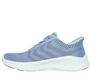 Skechers Slip-ins 125643/BLGR Blue Green GO WALK Now - Khloe Womens Casual Comfort Hands Free Slip On Shoes Trainers