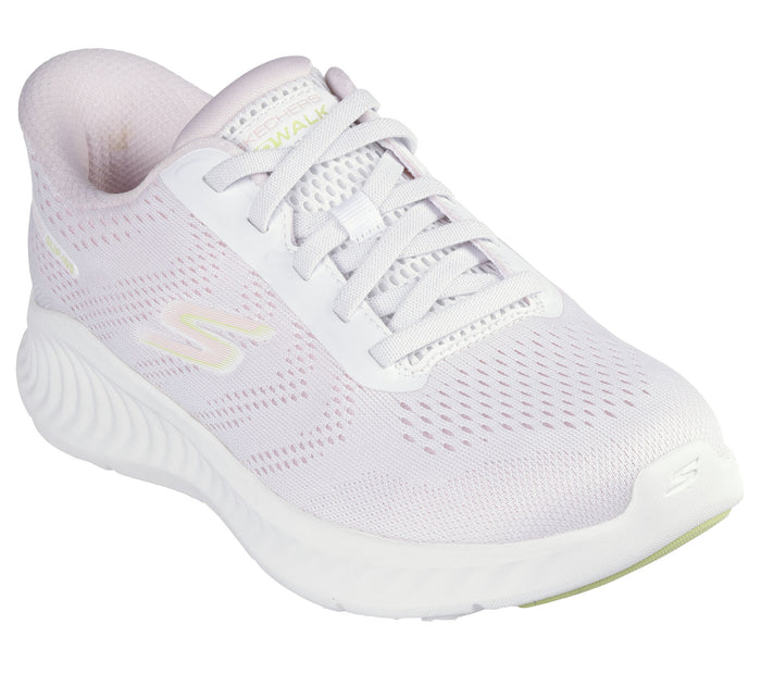 Skechers Slip-ins 125643/WPK White Pink GO WALK Now - Khloe Womens Casual Comfort Hands Free Slip On Shoes Trainers