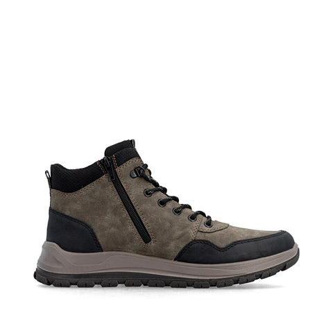 Rieker B8120-25 Brown Mens Water Resistant Casual Comfort Ankle Boots