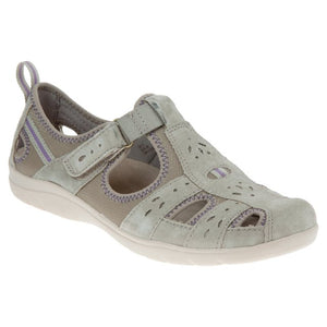 Free Spirit Cleveland New Khaki Womens Casual Touch Fastening Suede Shoes
