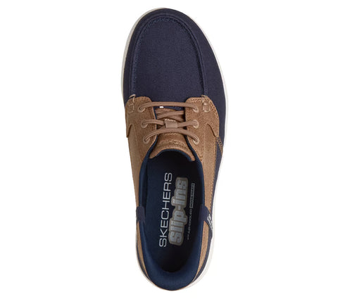 Skechers Slip - Ins 138410/NVY Navy On The Go Flex Radiant - Sandy Womens Casual Comfort Hands Free Slip On Shoes
