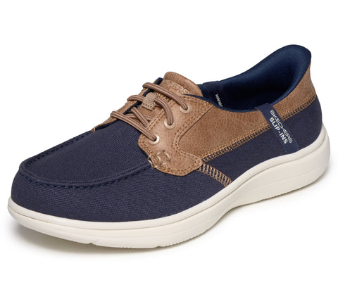 Skechers Slip - Ins 136536W/NVY Navy On The Go Flex - Palmilla Womens Casual Comfort Hands Free Slip On Shoes