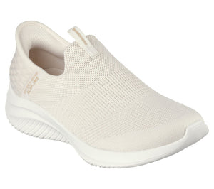 Skechers Slip - Ins 149708/NAT Natural Ultra Flex 3.0 - Cosy Streak Hands Free Slip On Trainers