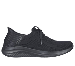 Skechers Slip Ins 149710/BBK Black Ultra Flex- Brilliant Path Womens Casual Comfort Slip On Shoes