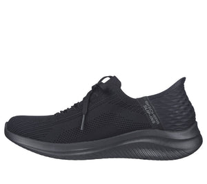 Skechers Slip Ins 149710/BBK Black Ultra Flex- Brilliant Path Womens Casual Comfort Slip On Shoes
