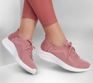Skechers Slip Ins 149710/MVE Mauve Ultra Flex- Brilliant Path Womens Casual Comfort Slip On Shoes