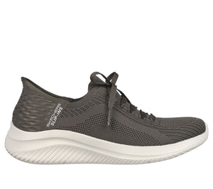 Skechers Slip Ins 149710/OLV Olive Ultra Flex- Brilliant Path Womens Casual Comfort Slip On Shoes