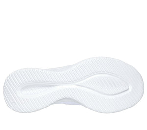 Skechers Slip - Ins 149710/WHT White Ultra Flex- Brilliant Path Womens Casual Comfort Hands Free Slip On Shoes
