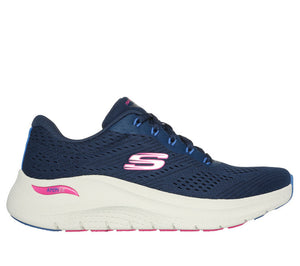 Skechers 150051/NVMT Navy/Multi Arch Fit 2.0 Big League Womens Lace Up Trainers