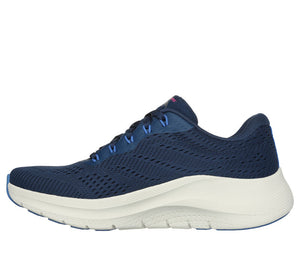 Skechers 150051/NVMT Navy/Multi Arch Fit 2.0 Big League Womens Lace Up Trainers