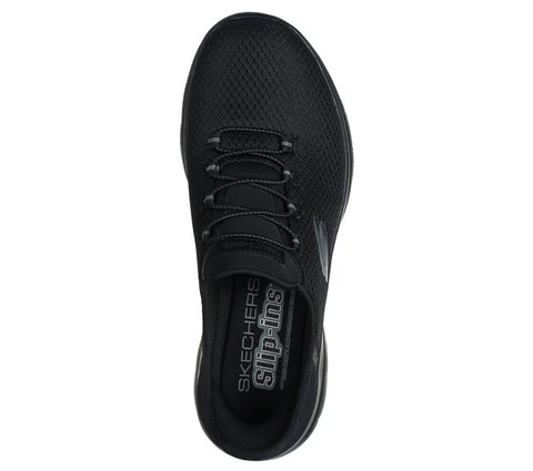 Skechers Slip - Ins 150123W/BBK Black Summits Wide Fit Womens Casual Comfort Hands Free Slip On Shoes