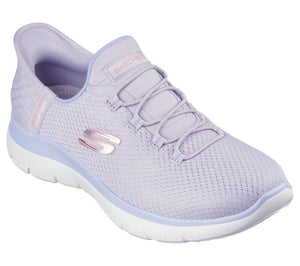 Skechers Slip - Ins 150123/LAV Lavender Summits - Diamond Dream Womens Casual Comfort Hands Free Slip On Shoes