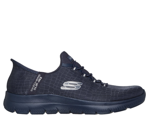 Skechers Slip - Ins 150128/DKNV Dark Navy Summits - Classy Night Womens Casual Comfort Hands Free Slip On Shoes