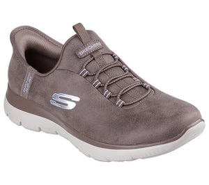 Skechers Slip-Ins 150254/BRN Brown Summits - Unknown Trail Womens Casual Comfort Hands Free Slip On Shoes Trainers