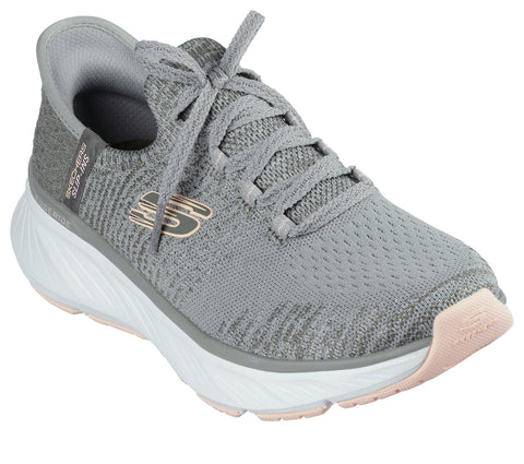 Skechers Slip-ins 150470/GROR Green Orange Relaxed Fit: Edgeride - Impression Womens Casual Comfort Hands Free Slip On Shoes Trainers
