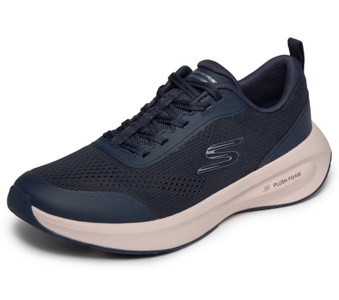 Skechers 150572/NVY Navy Skechers Plush Foam Womens Casual Comfort Lace Up Trainers