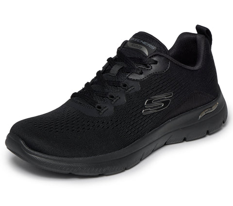 Skechers 150754/BBK Black Arch Fit Summits - Daily Flow Womens Lace Up Trainers