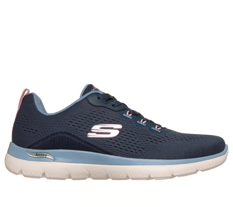 Skechers 150754/NVLB Navy Light Blue Arch Fit Summits - Daily Flow Womens Lace Up Trainers