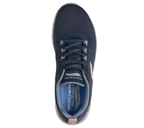 Skechers 150754/NVLB Navy Light Blue Arch Fit Summits - Daily Flow Womens Lace Up Trainers