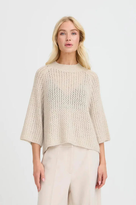 B.YOUNG BYOLIVA JUMPER 20818268 OATMEAL