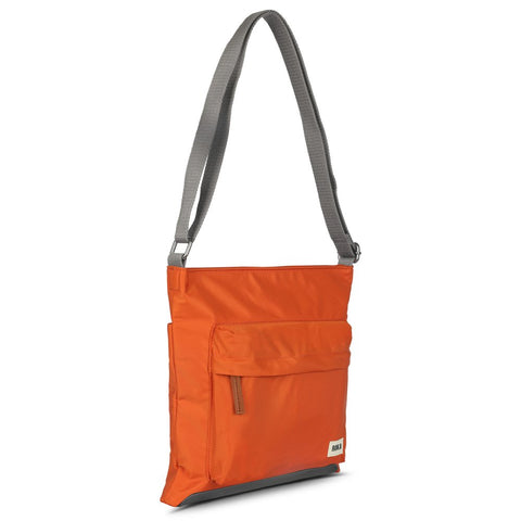 Roka Kennington B Medium Burnt Orange Recycled Nylon Cross Body Bag
