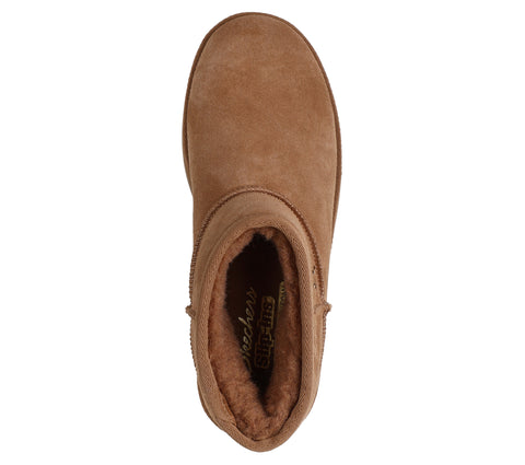 Skechers 169143/CSNT Chestnut Keep Cosy Womens Casual Comfort Pull On Boots
