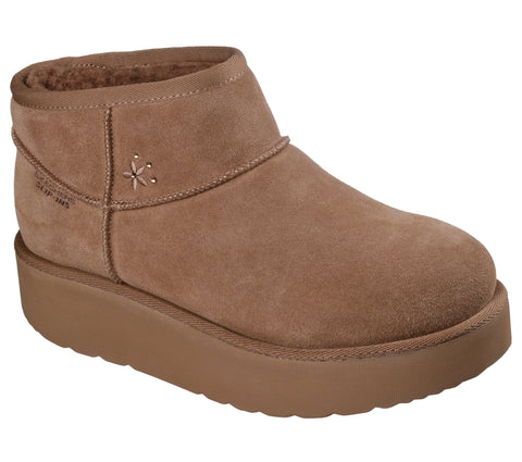 Skechers 169143/CSNT Chestnut Keep Cosy Womens Casual Comfort Pull On Boots