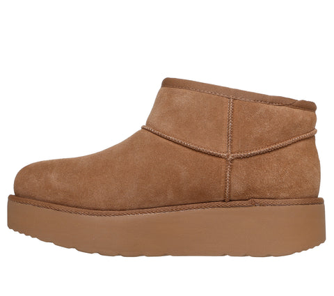 Skechers 169143/CSNT Chestnut Keep Cosy Womens Casual Comfort Pull On Boots