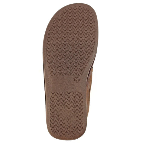 Lazy Dogz Manor II Brown Mens Comfort Fleece Lined Slippers